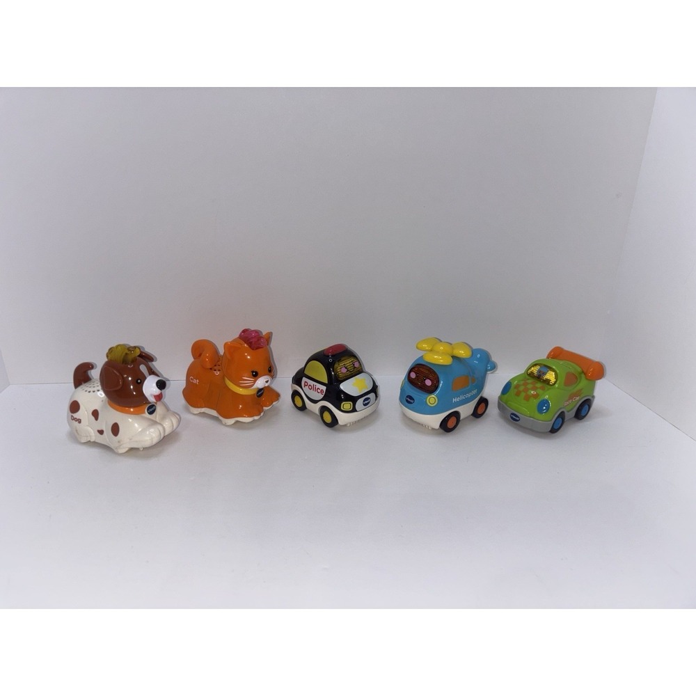 VTech Go Go Smart Wheels and Vehicles & Animals Lot of 5 Lights & Sounds